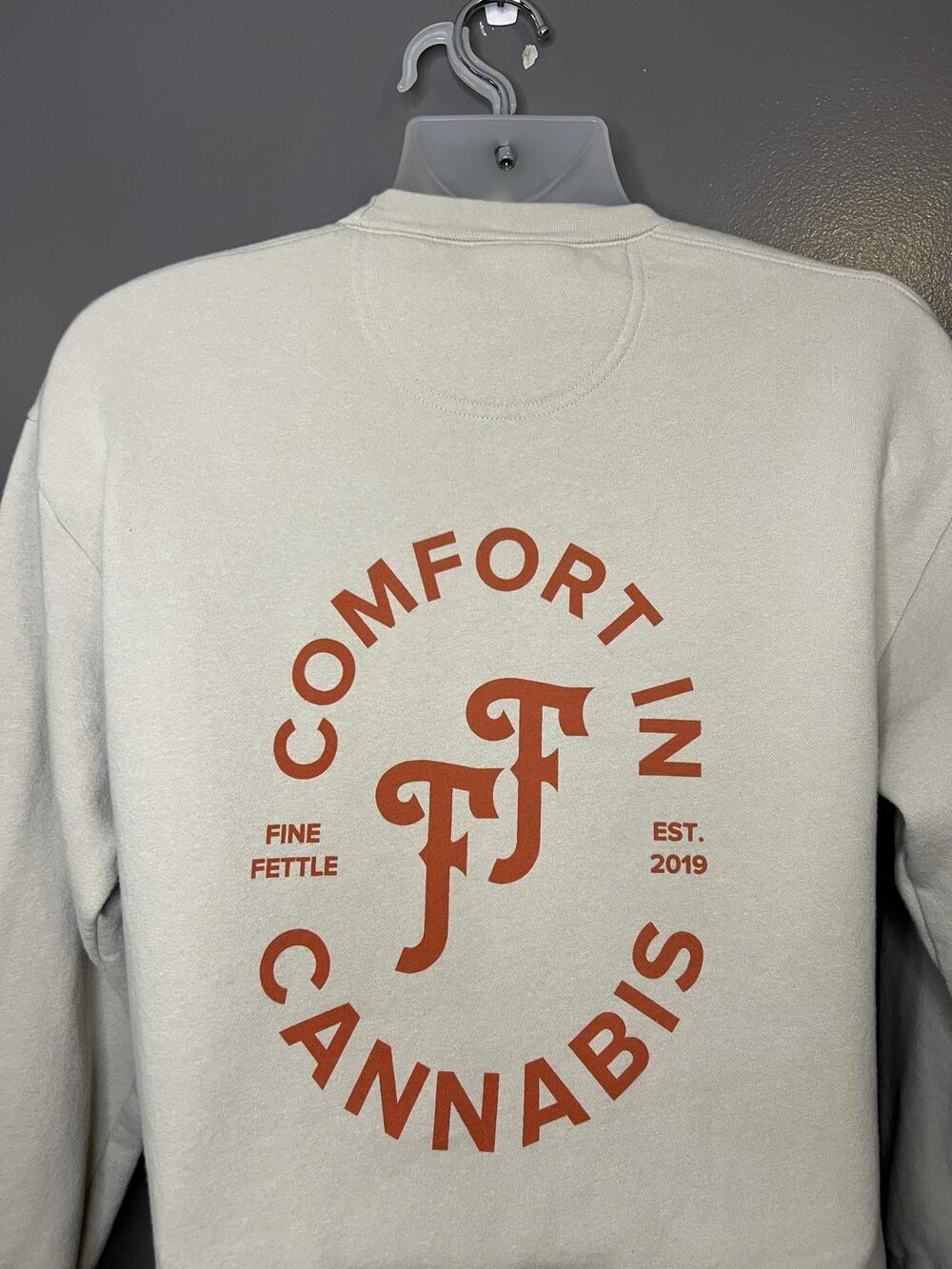Fine Fettle Cannabis American Apparel Sweatshirt Mens Medium Graphic Crewneck